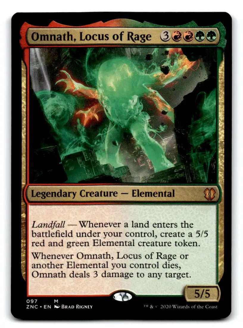 Commander: Zendikar Rising #97 Omnath Locus of Rage - Trading Card