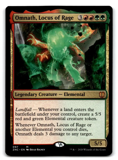 Commander: Zendikar Rising #97 Omnath Locus of Rage - Trading Card