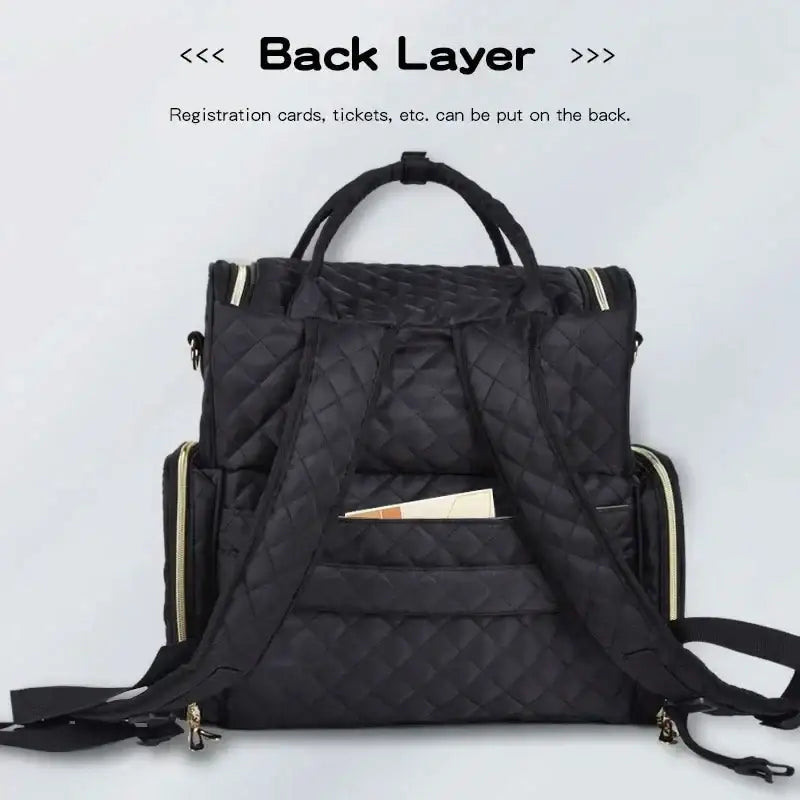 Compact Essential Oil and Nail Polish Storage Handbag - Black - Oil and Nail Polish Storage Handbag