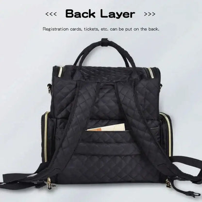 Compact Essential Oil and Nail Polish Storage Handbag - Black - Oil and Nail Polish Storage Handbag