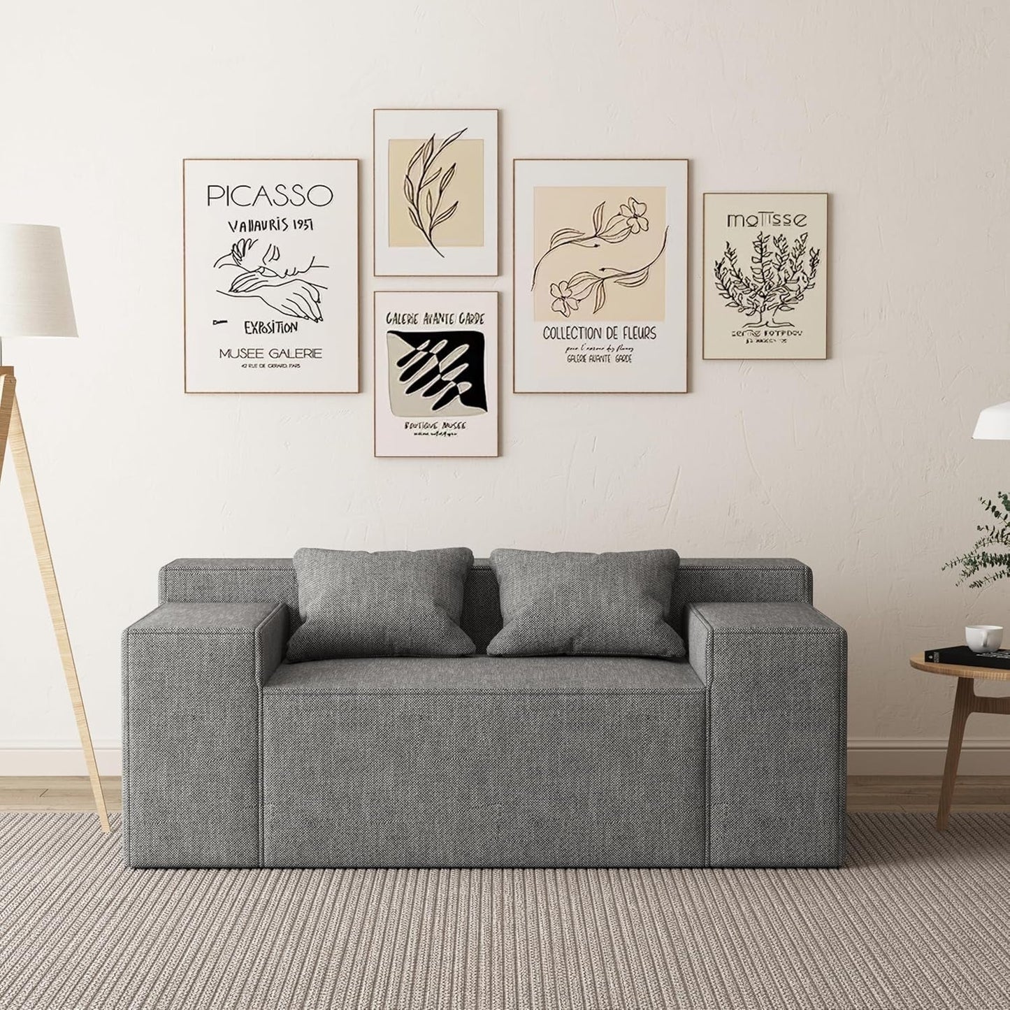 Compact Modern Loveseat Sofa Couch for Small Spaces-2