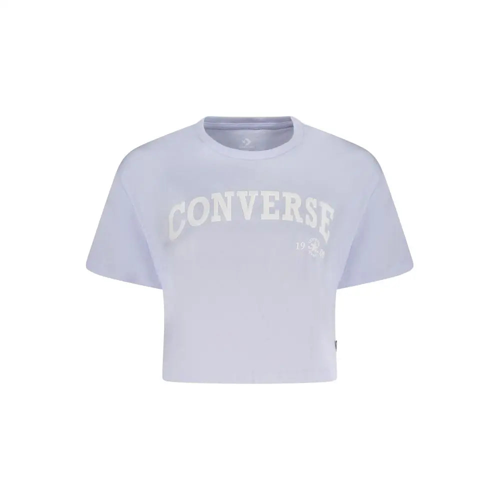 Converse Purple Cotton Women T-Shirt - L - T-Shirt