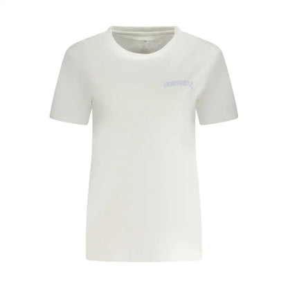 Converse White Cotton Women T-Shirt - T-Shirt