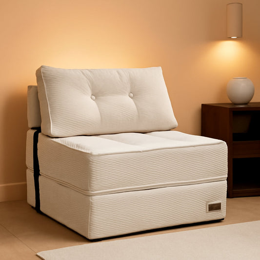 Convertible Folding Sofa Bed with High-Density Foam-0