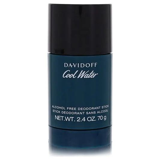 Dark teal Davidoff Cool Water deodorant stick with black cap, alcohol free for men