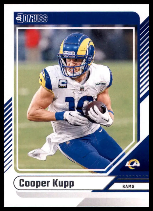 Cooper Kupp 2024 Donruss football card featuring Los Angeles Rams player