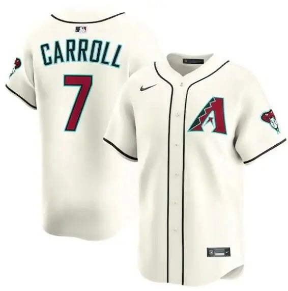 Cream-colored Corbin Carroll Arizona Diamondbacks Nike home limited player baseball jersey
