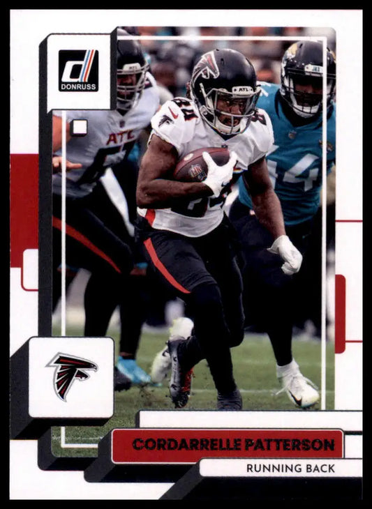 Cordarrelle Patterson football card from 2022 Donruss Atlanta Falcons series