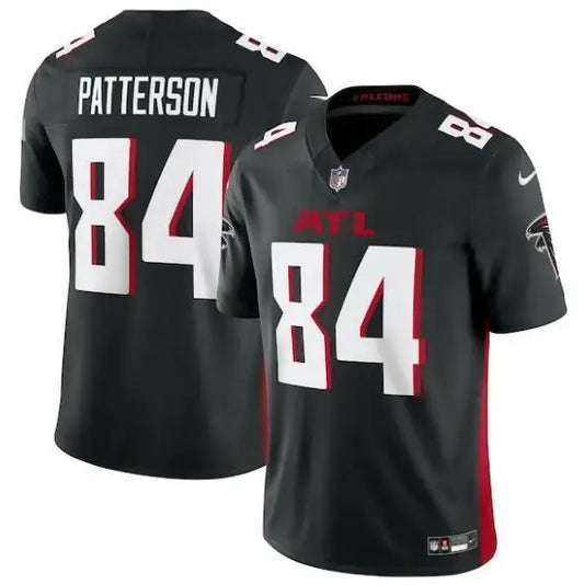 Black Atlanta Falcons Cordarrelle Patterson NFL jersey displayed in Nike Vapor F.U.S.E. Limited style