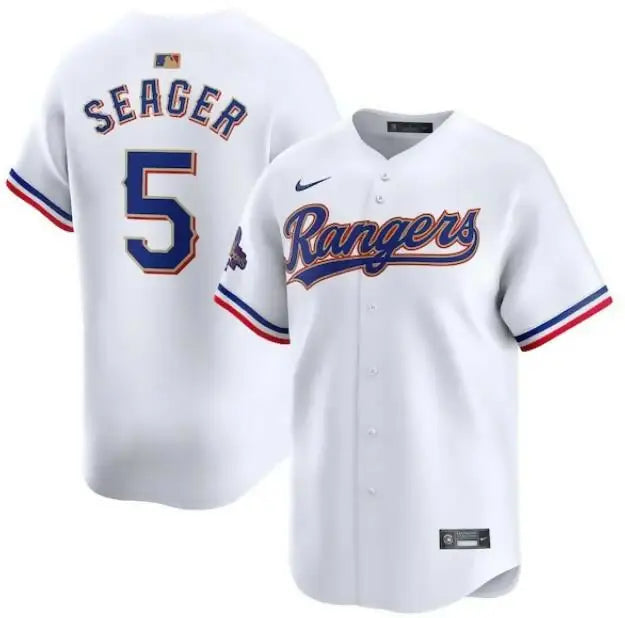 White Corey Seager Texas Rangers Nike 2024 Gold Collection Limited Player Jersey