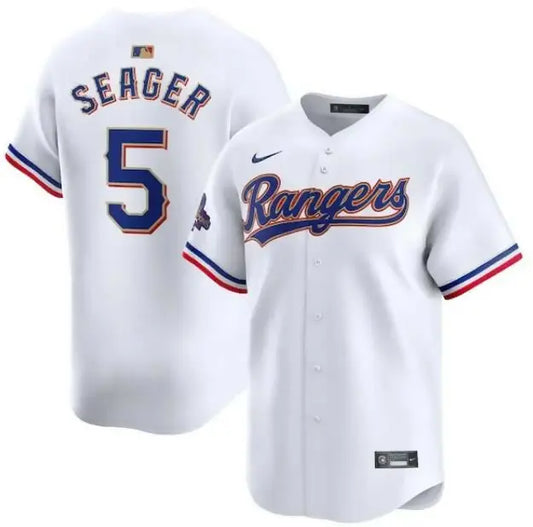 White Corey Seager Texas Rangers Nike 2024 Gold Collection Limited Player Jersey