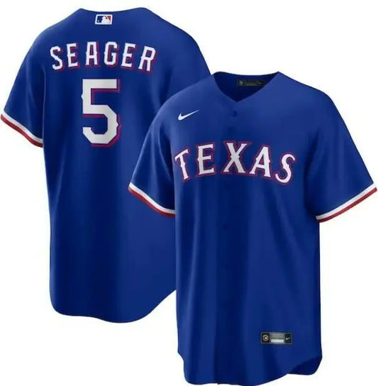 Blue Texas Rangers Nike Alternate Replica Player Jersey worn by Corey Seager