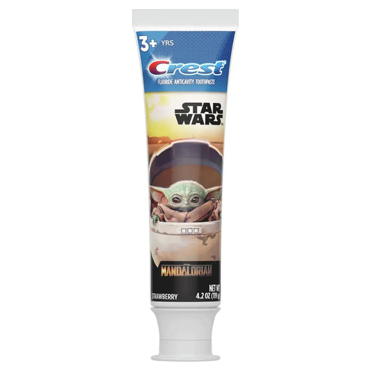 Crest Toothpaste 4.2 Ounce Kids Star Wars Tube with Crest Toothpaste branding