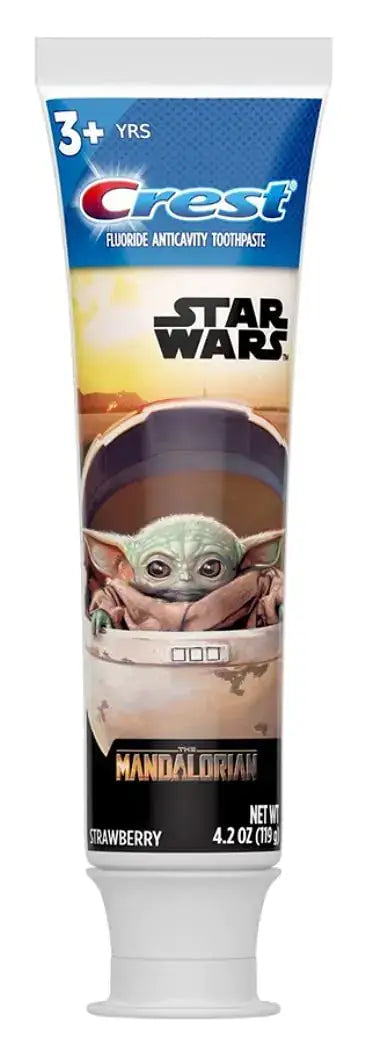 Crest Star Wars Kids Strawberry Toothpaste tube for children, 4.2 ounces, pack of 6