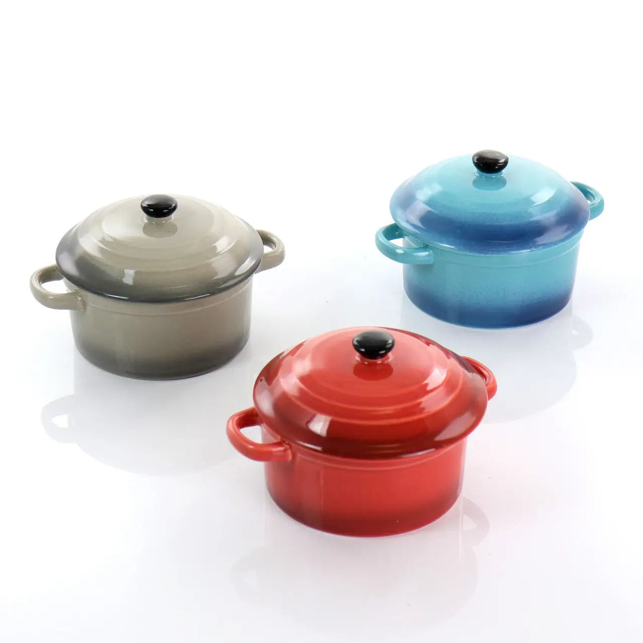 Crock Pot Pembury 3 Piece 9.6 Ounce Stoneware Assorted Casserole Dish Set - Bakeware