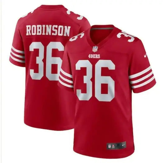 Red Curtis Robinson San Francisco 49ers Nike Game Jersey in Scarlet color
