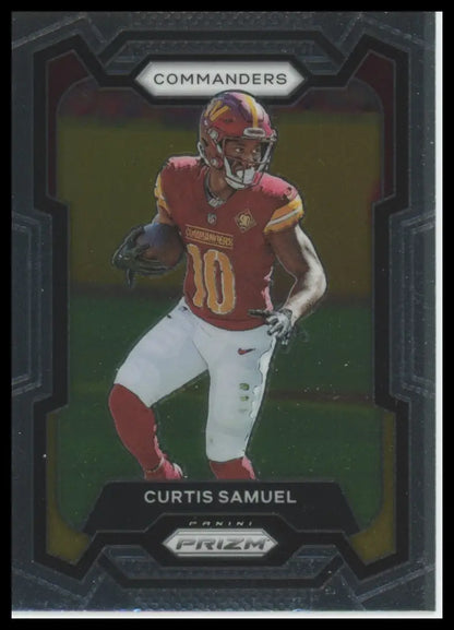 2022 Panini Prizm Curtis Samuel football trading card Washington Commanders product