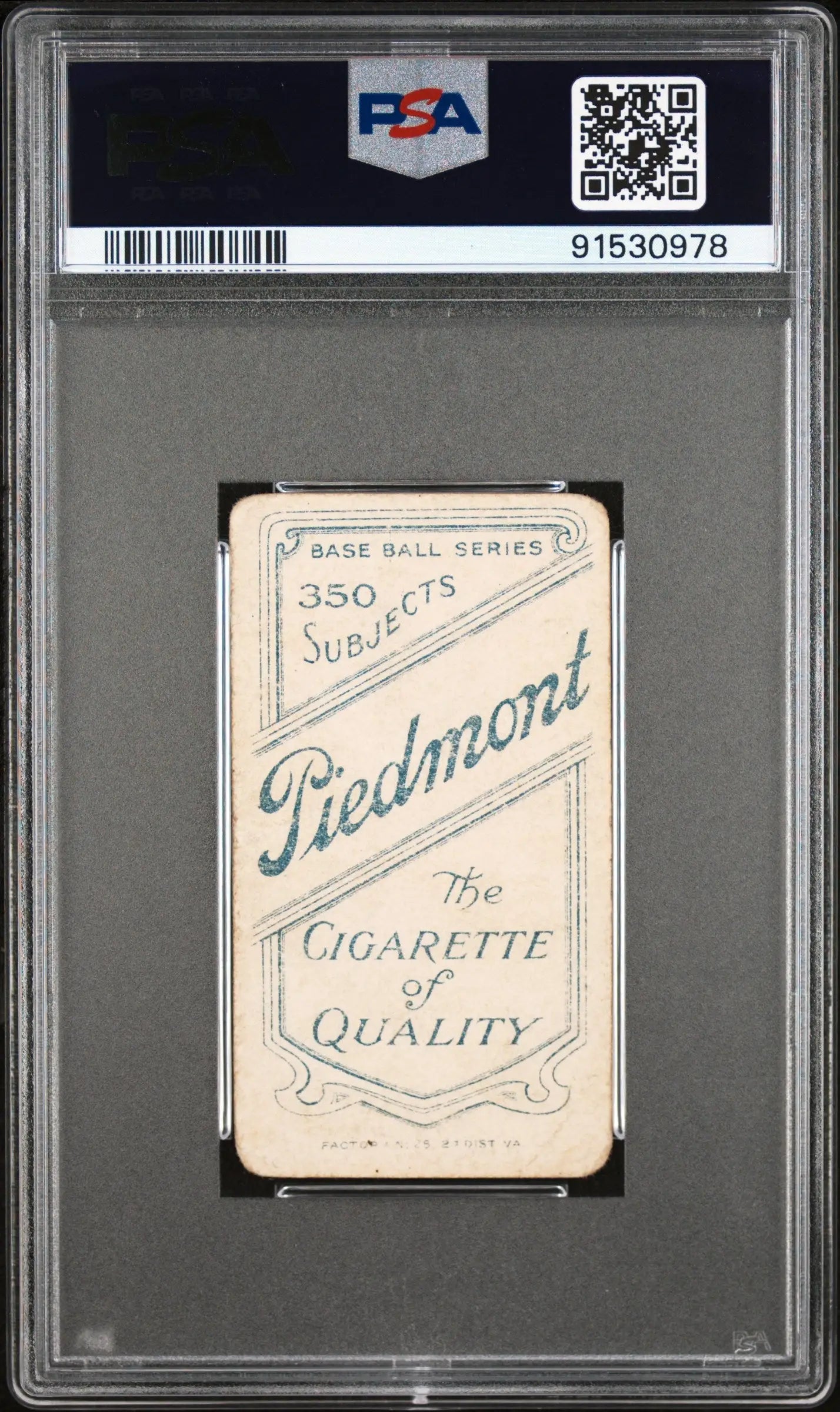 Vintage Cy Seymour Throwing 1909-11 T206 Piedmont Trading Card in PSA Case
