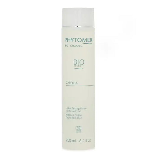 Organic facial cleanser bottle from Cyfolia Radiance Cleansing Lotion 250ml/8.4oz