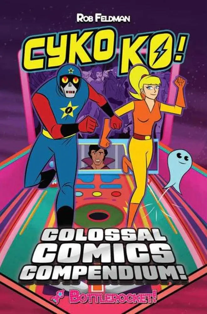 Comic book cover from Cyko Kos Colossal Comics Compendium Volume 01 with vibrant artwork