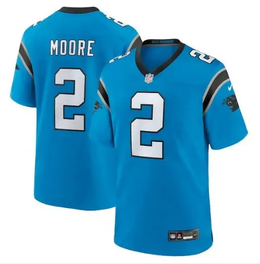 Blue D J Moore Carolina Panthers Nike Alternate Game Jersey with Moore and number 2 on back