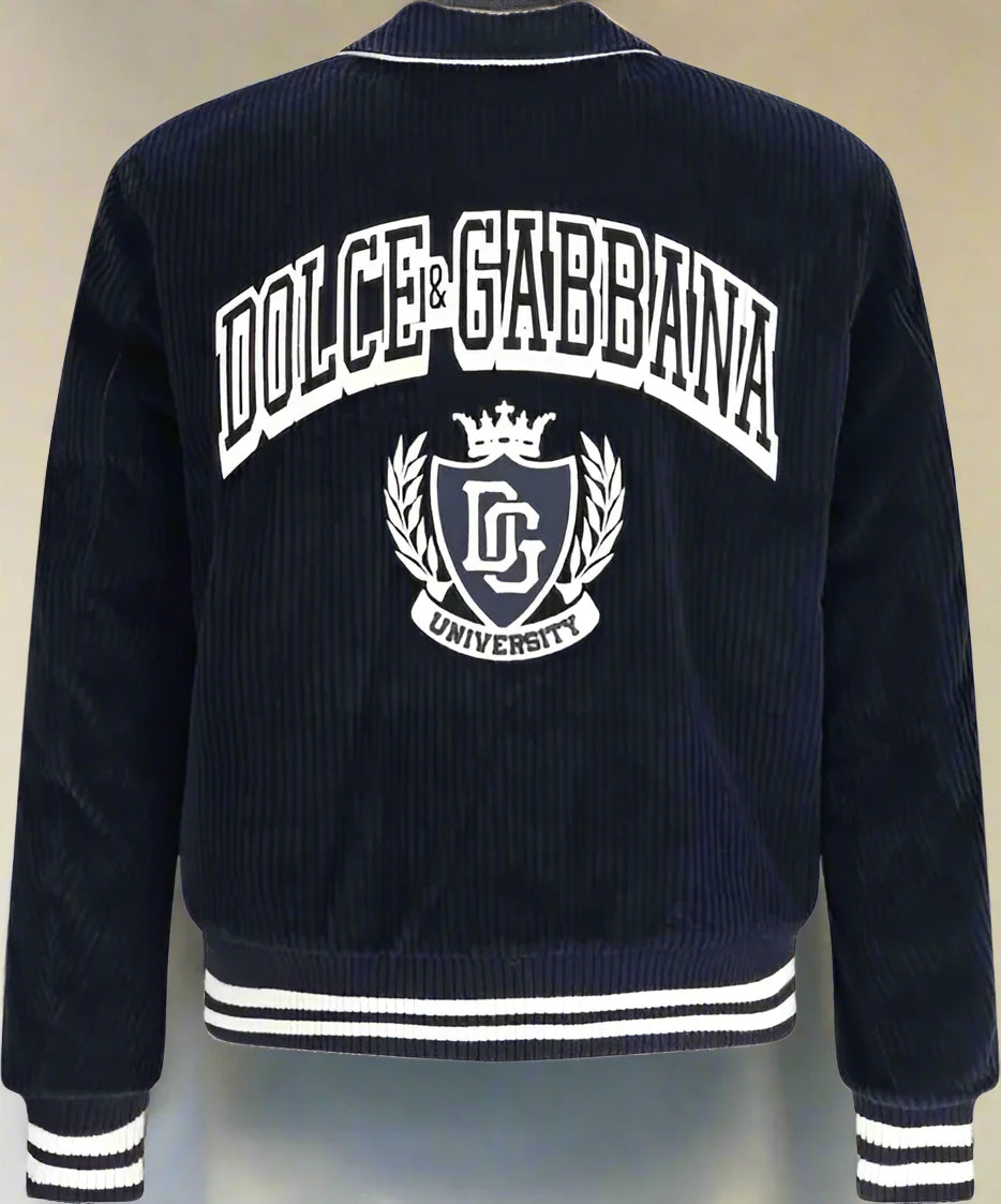 Dolce & Gabbana Men's Corduroy College Jacket