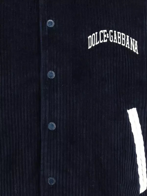 Dolce & Gabbana Men's Corduroy College Jacket