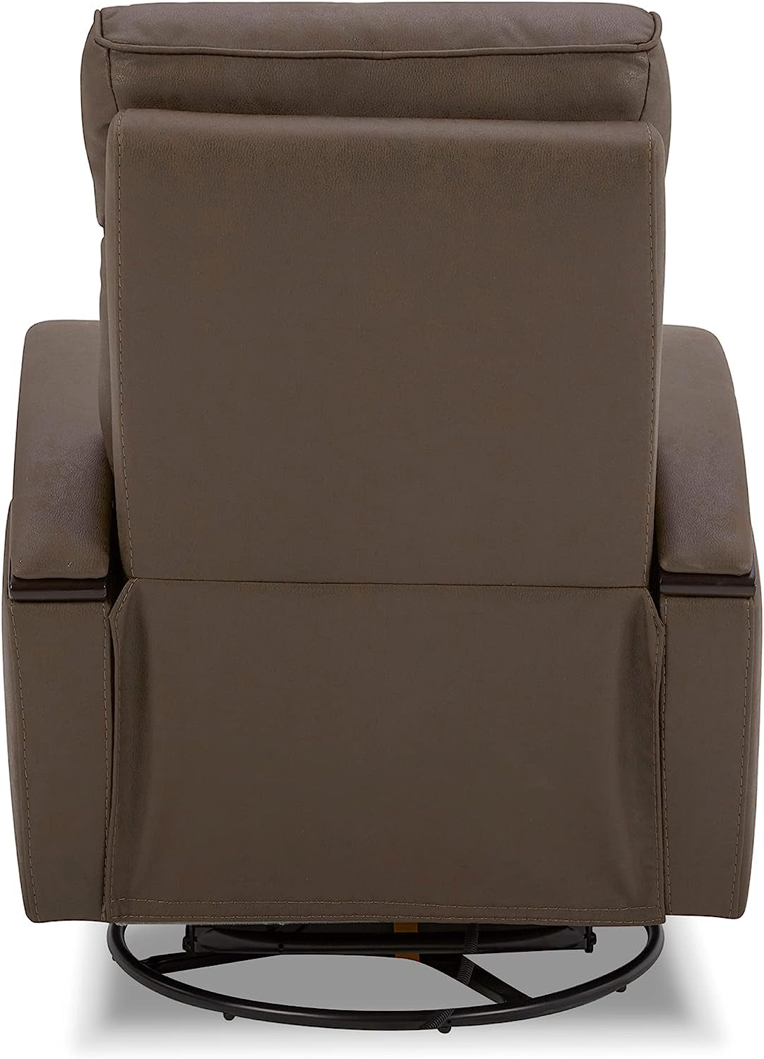 Chocolate Swivel Glider Rocker Recliner with USB Charge-4