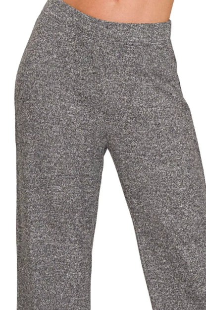 Zenana Soft Elastic Waisted Flare Pants