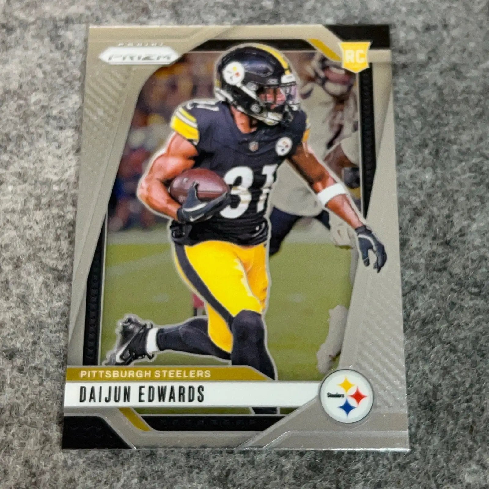 Collectible Daijun Edwards Rookie Football Card Pittsburgh Steelers 2024 NFL sports card