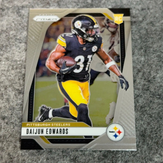 Collectible Daijun Edwards Rookie Football Card Pittsburgh Steelers 2024 NFL sports card