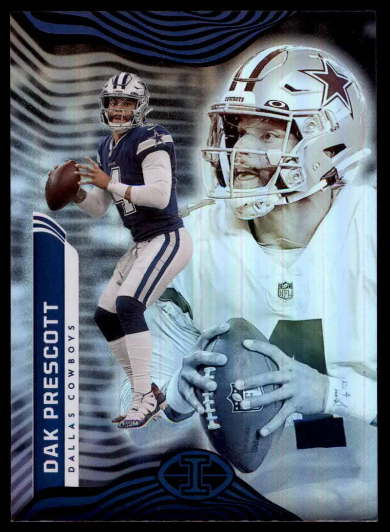 Dak Prescott football card from Panini Illusions 2022 Dallas Cowboys collection