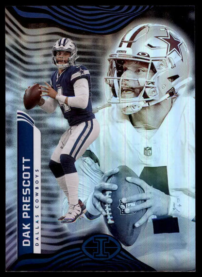 Dak Prescott football card from Panini Illusions 2022 Dallas Cowboys collection