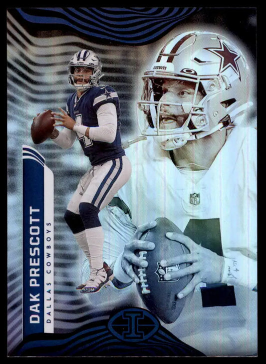 Dak Prescott football card from Panini Illusions 2022 Dallas Cowboys collection