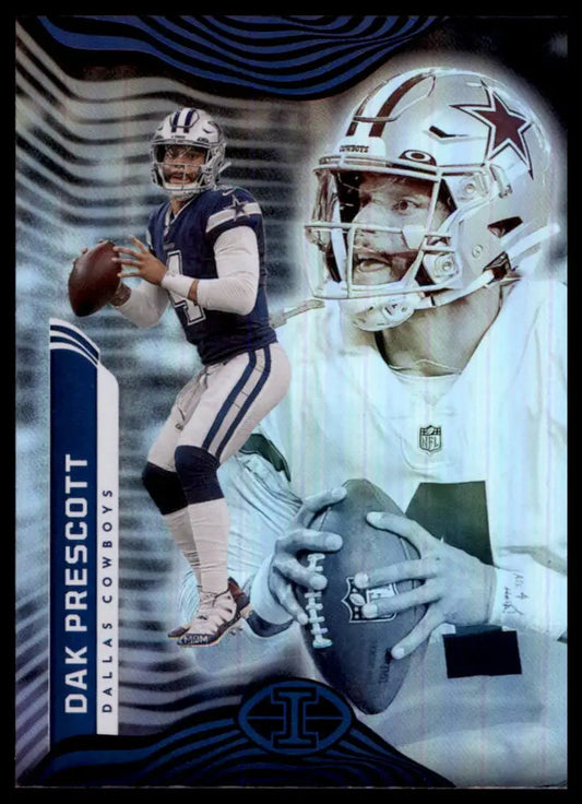 Dak Prescott football card from Panini Illusions 2022 Dallas Cowboys collection