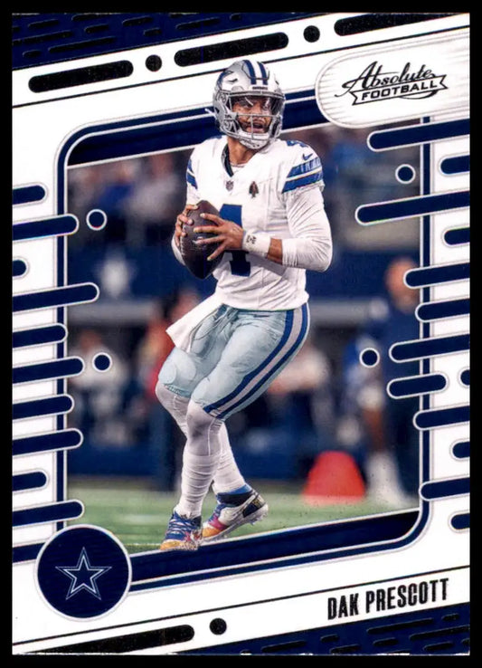 Dak Prescott football card from Panini Absolute 2024 Dallas Cowboys product