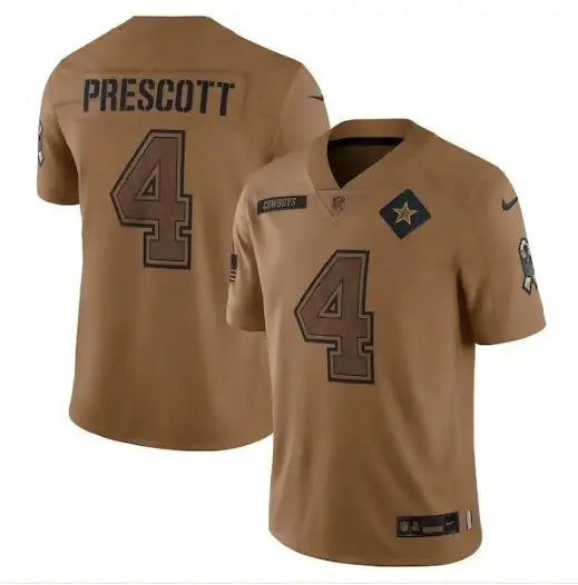 Brown Dak Prescott Dallas Cowboys Nike 2023 Salute To Service limited jersey