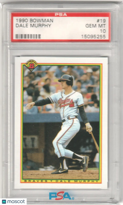 Columbia Hobby Dale Murphy 1990 Bowman baseball card PSA 10 Gem Mint
