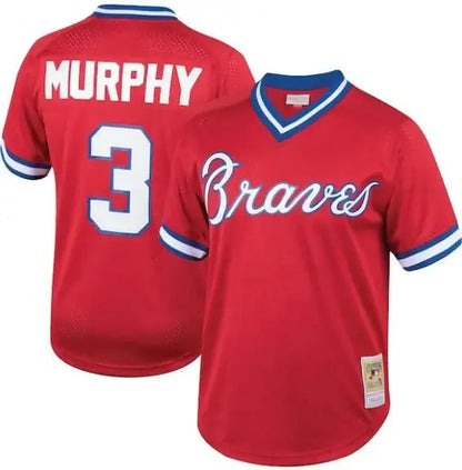 Red Dale Murphy Atlanta Braves Cooperstown Collection mesh batting practice jersey