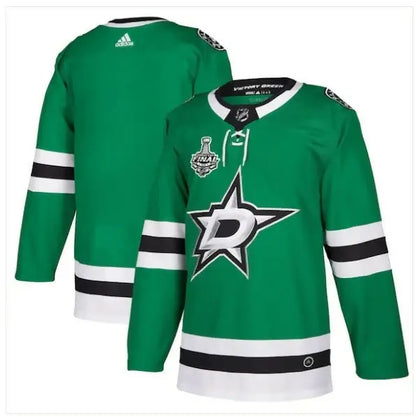 Green Dallas Stars hockey jersey with Stanley Cup Final Bound Authentic Patch
