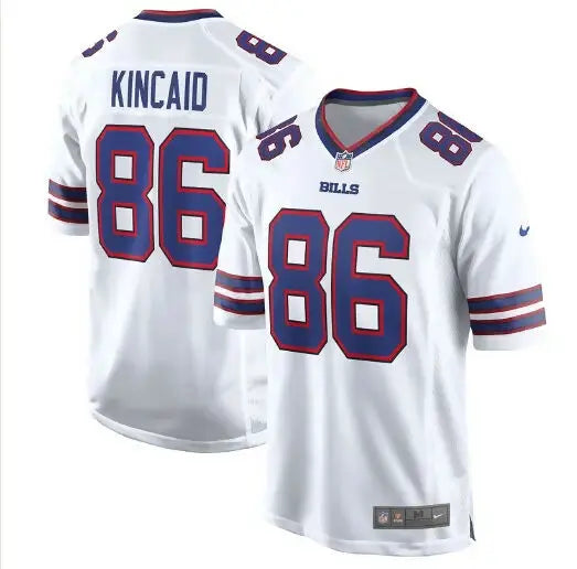 White Kincaid Bills jersey from Dalton Kincaid Buffalo Bills Nike Alternate Game collection
