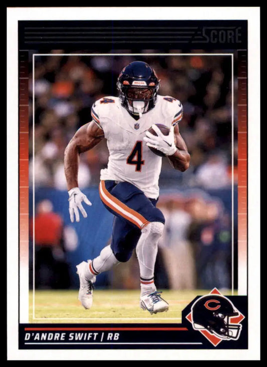 Football card of D’Andre Swift from 2024 Score #227 Chicago Bears