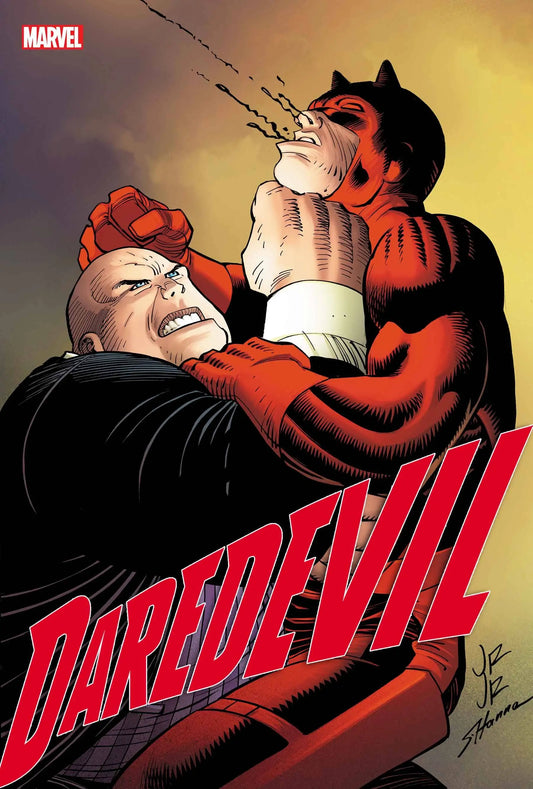 Comic book cover of Daredevil #13 in red costume, perfect for trading cards collection