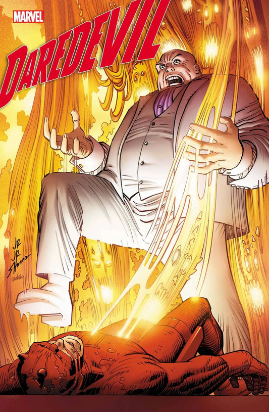 Marvel Comic Book Cover of Daredevil #15 with a villain in a white suit, ideal for trading cards