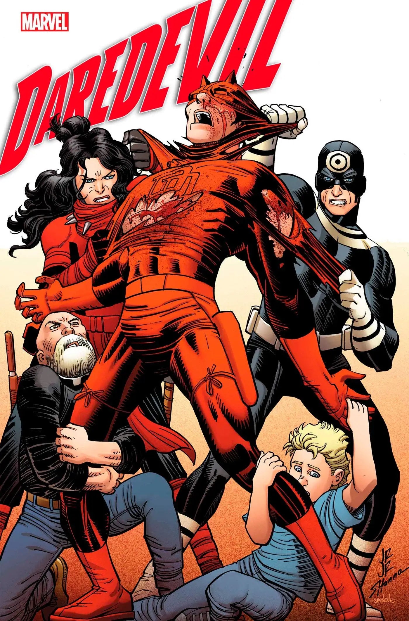 Daredevil #18 comic book cover featuring Matt Murdock in action