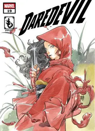 Daredevil comic book cover featuring Peach Momoko Kimono variant art