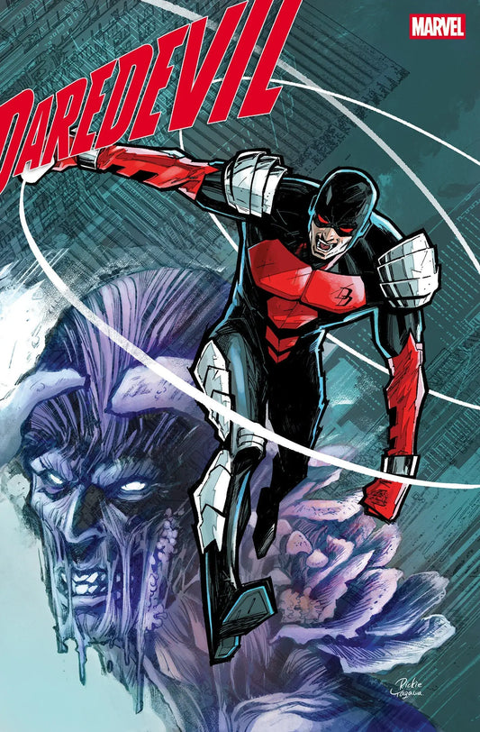 Daredevil comic book cover featuring Rickie Yagawa Variant and vibrant artwork