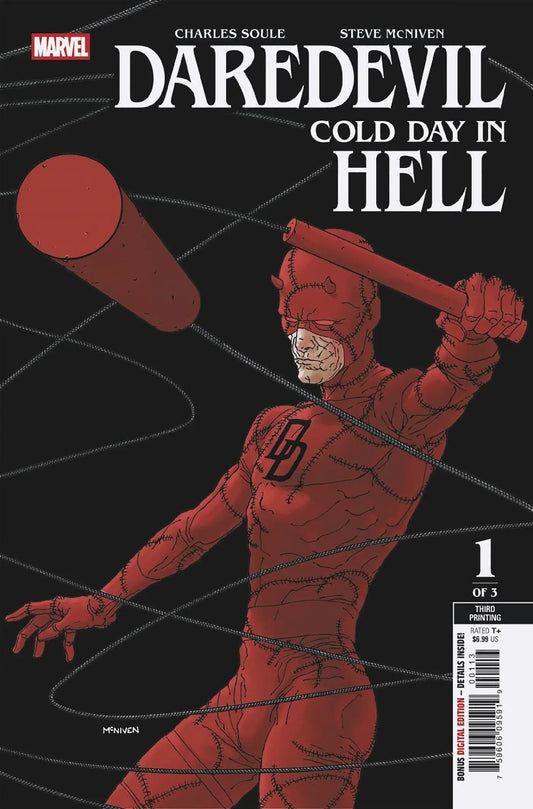 Daredevil Cold Day comic book cover featuring Steve McNiven 3rd printing variant