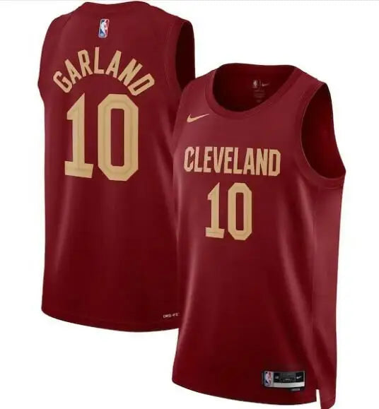 Men’s red and gold Cleveland Cavaliers Garland #10 Nike Swingman Jersey product image