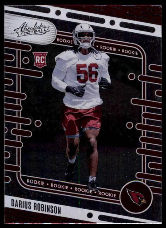 Darius Robinson rookie football card from Panini Absolute 2024 Arizona Cardinals series